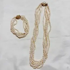 ネックレス ブレスレット セット 淡水パール パール 冠婚葬祭 結婚式 高級