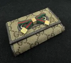 【訳アリ特価】GUCCI GGキャンバス キーケース