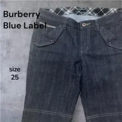 BURBERRY BLUE LABEL デニムハーフパンツ 25 ノバチェック