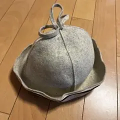 グレー フェルト 帽子