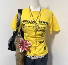 Tシャツ　ピチ　 ロゴ Y2K 平成 ギャル グランジ 英字 パンク ロック