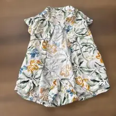 ブリーズ　breez ボタニカル柄　ロンパース　ベビー服