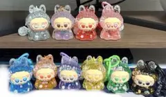 ラブブ　オイル入りキーホルダー(ピンク)