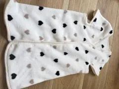 ベビー スリーパー フリース ハート柄 冬用