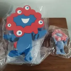 ミャクミャク　シリコンポーチキーホルダー　フロッキーフィギュア　大阪万博