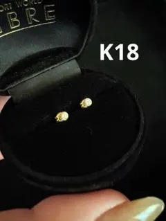 ライチ／他社購入不可　K18 メレダイヤピアス　スクエアピアスの2点セット ライチ様専用／他社購入不可 K18 メレダイヤピアス スクエアピアスの2