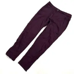 【ユニクロ】UNIQLO　防風ウォームイージーパンツ　小豆色　 暖パン M