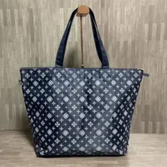 Daily russet モノグラム柄 トート バッグ ネイビー 美品