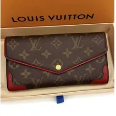 ルイヴィトン モノグラム ポルトフォイユ サラ レティーロ レッド 長財布