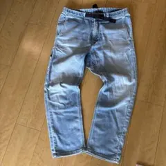 Gramicci×Lee 別注 ストレッチ デニム ペンタークロップドパンツ L