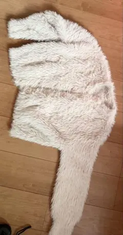 フェイクファー ジャケット アイボリー