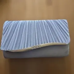 シルバープリーツ パーティーバッグ