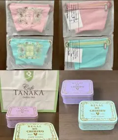 新宿伊勢丹限定 カフェタナカ × Ball＆Chain コラボ ポーチ ブラック