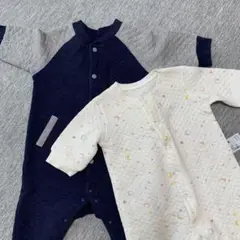 星と月柄　ロンパース キルトUNIQLO ２着セット