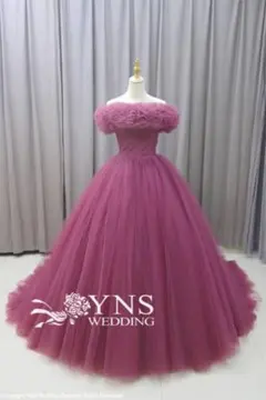 YNS Wedding カラードレス　パニエ付き