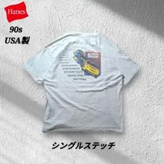 90sUSA製シングルステッチHanesヘインズヴィンテージ半袖Tシャツグレー