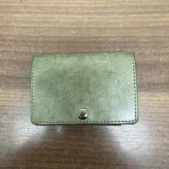 Dom Teporna 三つ折り財布 グリーン レザー