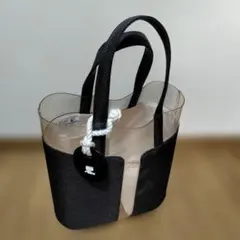 courrèges クリア トートバッグ ブラックのサムネイル