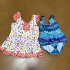 女の子用水着セット 85 90 カラフル
