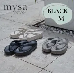 【即完売品】田中里奈　しまむら　サンダル　厚底　ブラック　リカバリーサンダル　黒のサムネイル