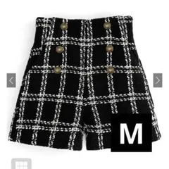 GRL グレイル ハイウエストツイードショートパンツ M mei36