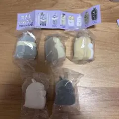 すきまハムスター　マスコットフィギュア2　5種セミコンプリートセット