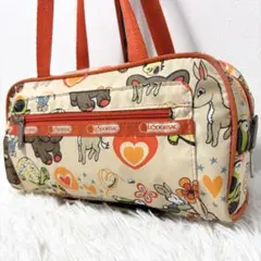 LeSportsac レスポートサック アニマル柄 ボストンバッグ