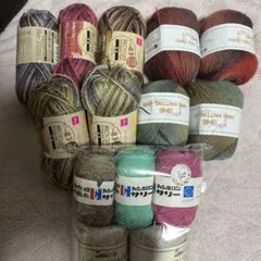 ア*バ様 リサイクルポリエステル 手編み用毛糸 まとめて
