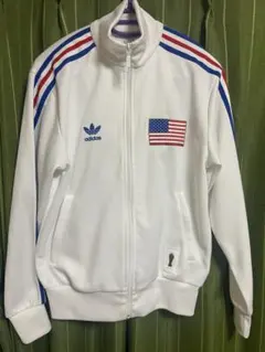 海外限定 00s Adidas フランス代表 トラックジャケット トリコロール
