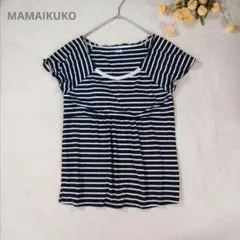 ママイクコ/半袖トップス【M-L】ストライプのサムネイル