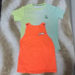 リーニン シングレット＋Tシャツセット LI-NING 大迫傑