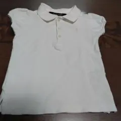 Ralph Lauren フリル袖ポロシャツ ホワイト