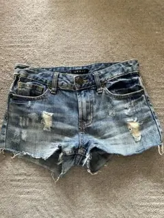 INGNIデニムショートパンツ　ダメージジーンズ　サイズS イング