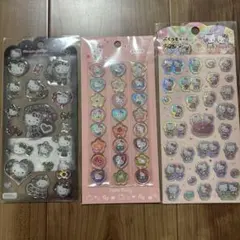 おはじきふうシール、ドロップジュエリーシール、ぷくっとシール　ハローキティ