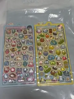 BONBON DROPシール2シートセット　ウサギ　インコ　ボンボンドロップ