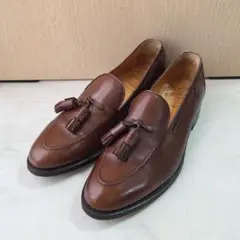 スコッチグレイン タッセルローファー ブラウン 25cm