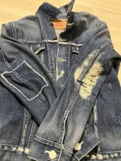 美品Levi'sリーバイス 70505-0049 フェイデッドブルーリペア激レア
