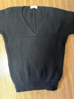 SLOBE ブラック Vネック セーター