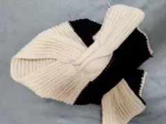 リバーシブル　ワンタッチマフラー