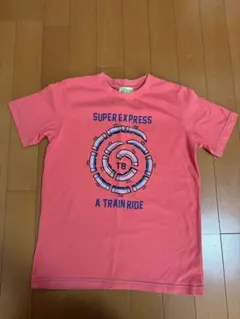 TINKERBELL ピンク Tシャツ 電車デザインのサムネイル