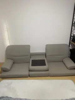 ニトリ メーベル 収納付きソファベッド スツール付き 3WAY グレー