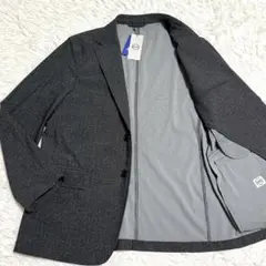【新品タグ付き】青山 テーラードジャケット ゼロプレッシャー M ダークグレー