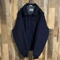 メンズ ネイビー USA古着 90s 長袖 ジャケット アウター