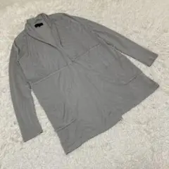 UNTITLED アンタイトル　ロング丈カーディガン　羽織　グレー　サイズ4