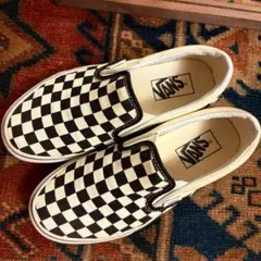 VANS チェッカーパターン スリッポン
