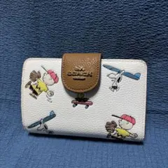 COACH スヌーピー 二つ折り財布