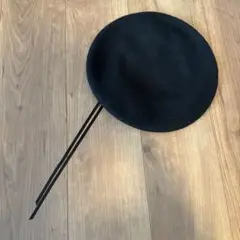 ウール製 黒 ベレー帽