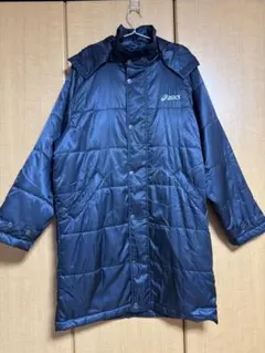 【Mサイズ】asicsベンチコート【ブラック】のサムネイル