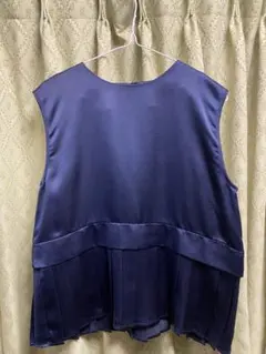 Whyto. ネイビー ノースリーブ wht20hbl7