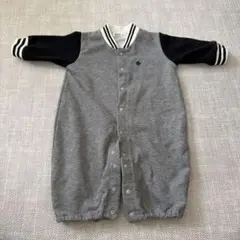 POLO Babyロンパース・カバーオール 50-70cm グレー/黒